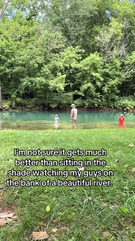 I’m so grateful we’re river people #missouri #river #cabinlife #trout 