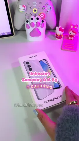 Comprei o Samsung A16 5g 🩶💕  #samsung #samsunggalaxy #samsunga16 #a16 #gocasetok #newphone  Capinhas: @Gocase Store 🏷️Cupom: TAMIRIS