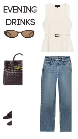 What I’m wearing for drinks in the sun! Can’t get enough of these shoes from @ZARA #bottega #sunglasses #fashion #whattowear  @gucci #topshop #fashion #OOTD #SummerFashion #drinks #hen