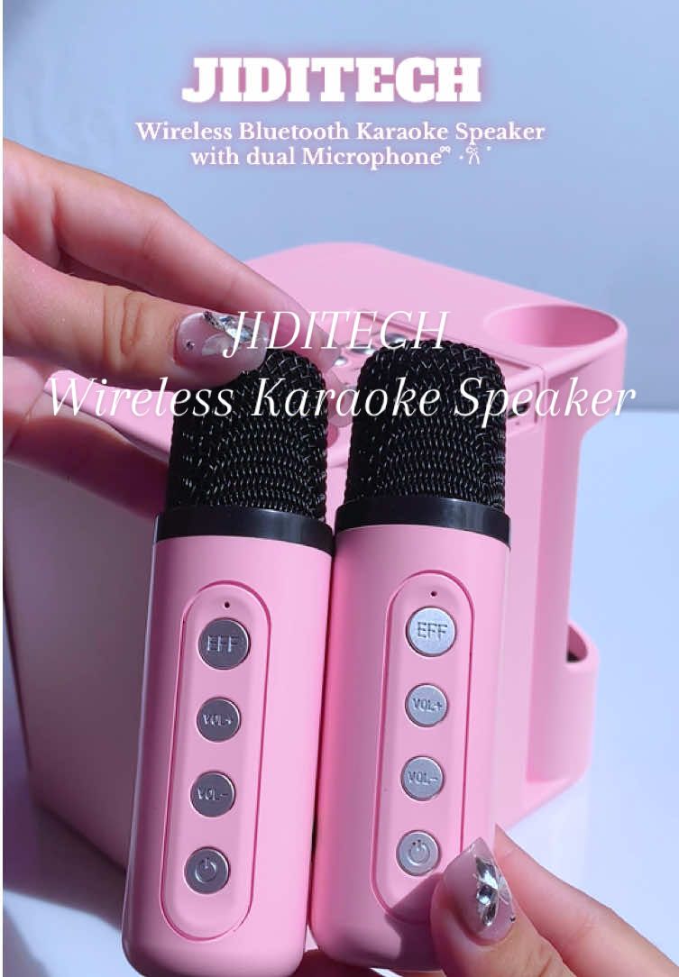 Jiditech Wireless Karaoke Speaker with dual microphone✨ smooth both hindi basag @Jiditech Digital #jiditech #karaokespeaker #speaker #wirelessspeaker #speakermini #wirelessblutoothspeaker #karaoke #speakerwithmic #trending #goodthing 