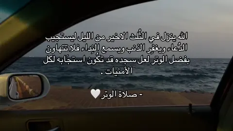 #صلاة_الوتر #الثلث_الأخير_من_الليل #اللهم_ثبتنا_على_طاعتك_وحسن_عبادتك #لا_اله_الا_انت_سبحانك_اني_من_الظالمين #explorepage #reminderislamic #duaa #forupage #quran_alkarim #prayisthebestsolutiontoanyproblem 