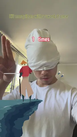 First try, trust me bro 🗡️ #samurai #mosquito #fyp 