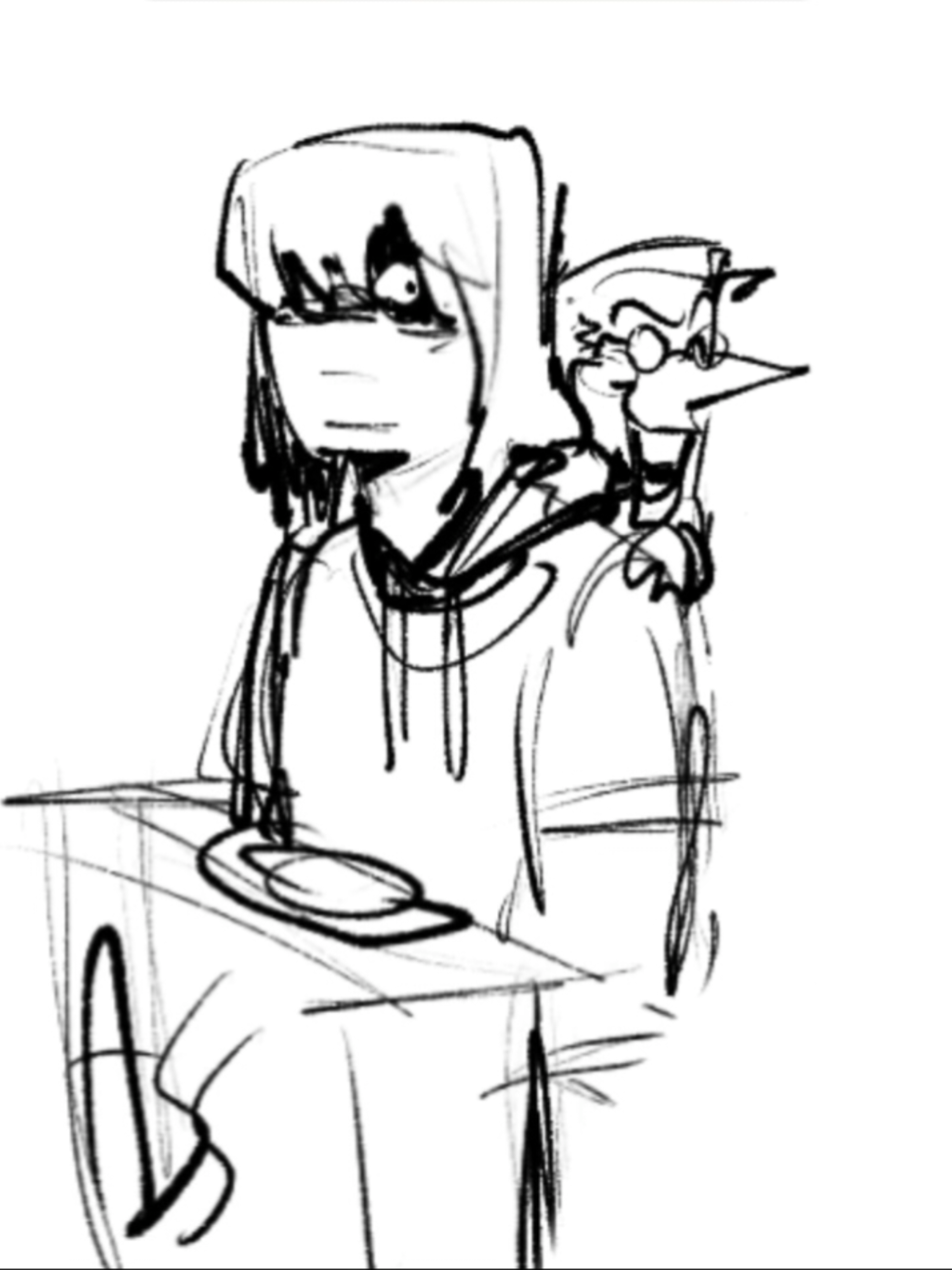 keep it together, tenna! (@will cause he was possessed by spamton and forced to be gay :(((( poor guy!) #tenna #spamtenna #spamton #deltarune #mranttenna