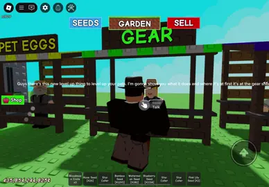 This is what the new thing in the gear shop does in grow a garden#fyp#viral #roblox #trending #newupdate 