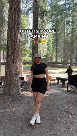 my weekend camping outfits 🌼🏕️👕 #fyp #camping #campingoutfits #weekendcamping #outfits #campingfits #fitcheck #campingtrip #campingideas #foryou #foryoupage #viral #viral #outfitinspo 