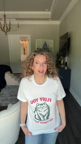 Fluff you, you fluffin’ fluff 😂😂 cutest cat tee! Great fit and great colors #catlover #cats #catstuff #tiktokmademebuyit #catlady #dealsforyoudays #catshirt 