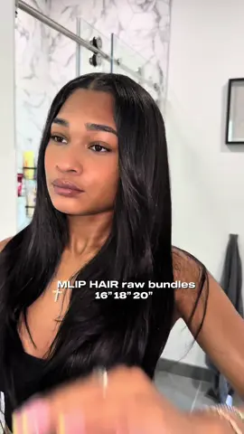 When the bundles give natural hair @mliphair @mliphair #hairtok #hairinspo #hairinfluencer #bundles #rawindianhair #amazonfinds #tiktokshop #blackgirlhairstyles #blackgirlluxury #silkpress #grwm #grwmroutine 