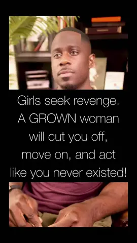 Girls seek revenge. A GROWN woman is going to cut you off, move on, and act like you never existed! 💯  #marriage  #relationships #dating #derrickjaxn 