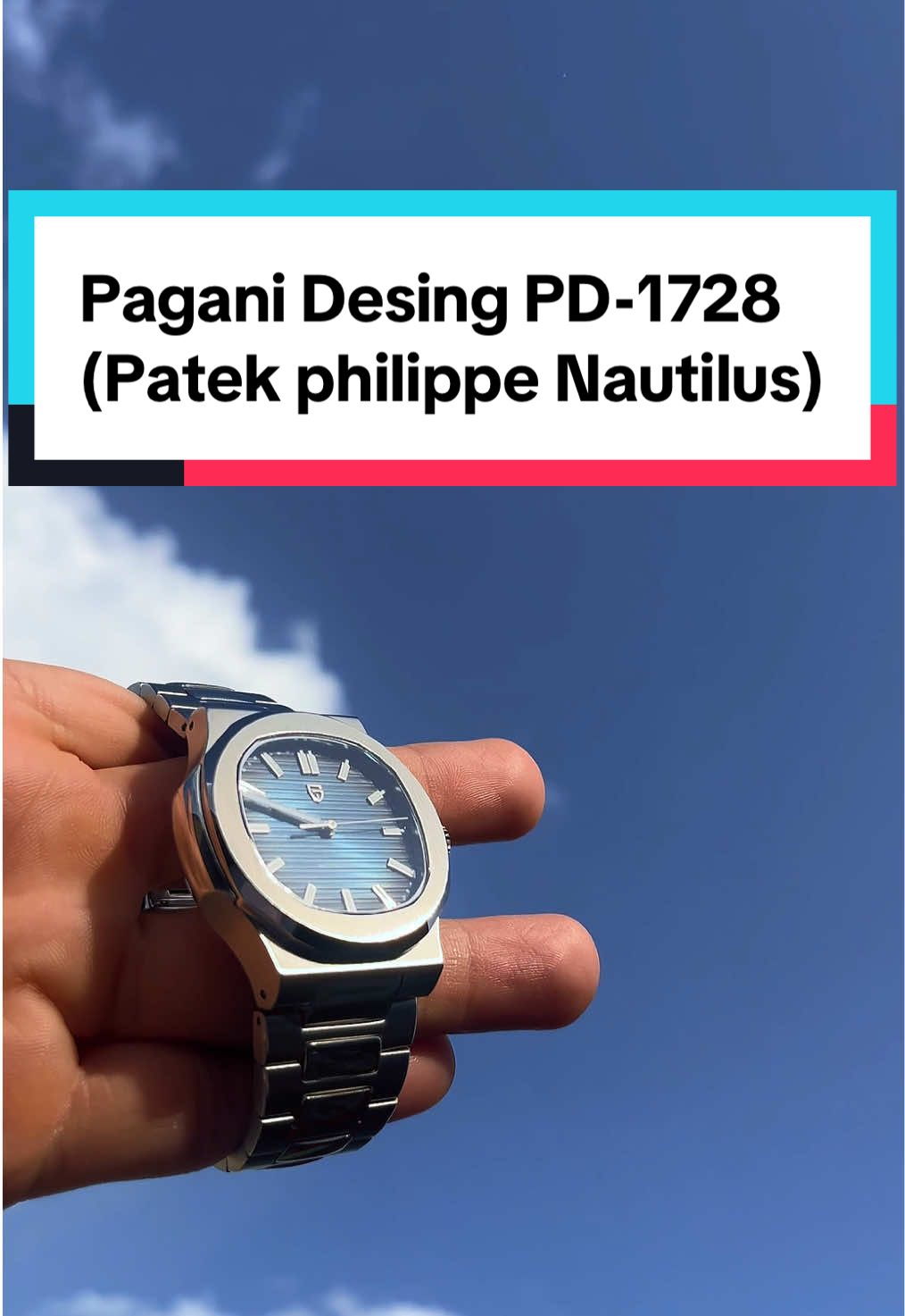 Reloj Pagani Desing PD-1728💙🤍 Inspirado directamente en el Patek Philippe Nautilus, hermoso y elegante, fabricado en acero inoxidable 316, cristal de zafiro y una máquina automática Seagull ST16. Somos tienda online en Maturin, hacemos entregas personales, delivery y envíos a nivel nacional🇻🇪 Ws +584129463071 allí puedes encontrar nuestro catalogo. #reloj #relojes #paganidesing #patekphilippe #relojdelujo #curren #naviforce  #timex #maturin #monagas #venezuela #fyp #paratii 