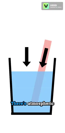 How do straws work? #straw #Science #fyp #LearnOnTikTok 