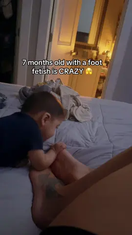 Just like his daddy lmaoo FYI (I never actually let him) #fyp #fp #babytok 