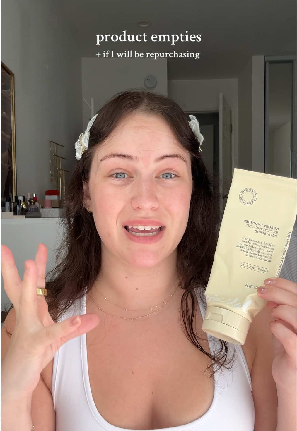 saved up my product empties to show you! 🫧 #BeautyTok #productempties #beautyfavorites  brands mentioned: @K18 Hair  @Prequelskin  @Tower 28 Beauty  @Saltair Body  @Olaplex 