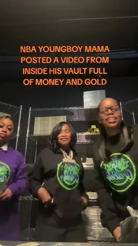 NBA YOUNGBOY MAMA POSTED A VIDEO FROM INSIDE HIS VAULT FULL OF MONEY AND GOLD #nbayoungboy  #yb #nbayoungboy #ybedits #slime 
