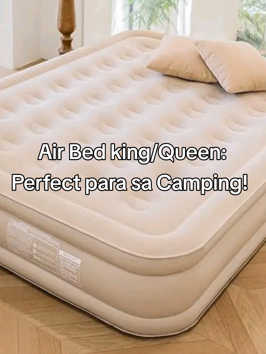 Tuklasin ang aming Air Bed King at Queen - ang perpektong inflatable air mattress para sa iyong susunod na camping adventure! Madaling i-set up gamit ang kasama nitong electric air pump. Komportable at matibay, ang aming air bed ay dinisenyo upang bigyan ka ng magandang tulog sa ilalim ng mga bituin. Tamang-tama ito para sa mga pamilya o grupo ng kaibigan na gustong mag-enjoy sa kalikasan. Huwag palampasin ang pagkakataong magkaroon ng masayang karanasan sa camping! Para sa direktang pagbili, bisitahin ang link na ito: https://vt.tiktok.com/ZSBqyfgfT/. I-like at i-share ang video na ito para sa mga kaibigan mong mahilig sa outdoor activities! #AirBed #Camping #InflatableMattress #OutdoorGear #KingQueenAirBed 