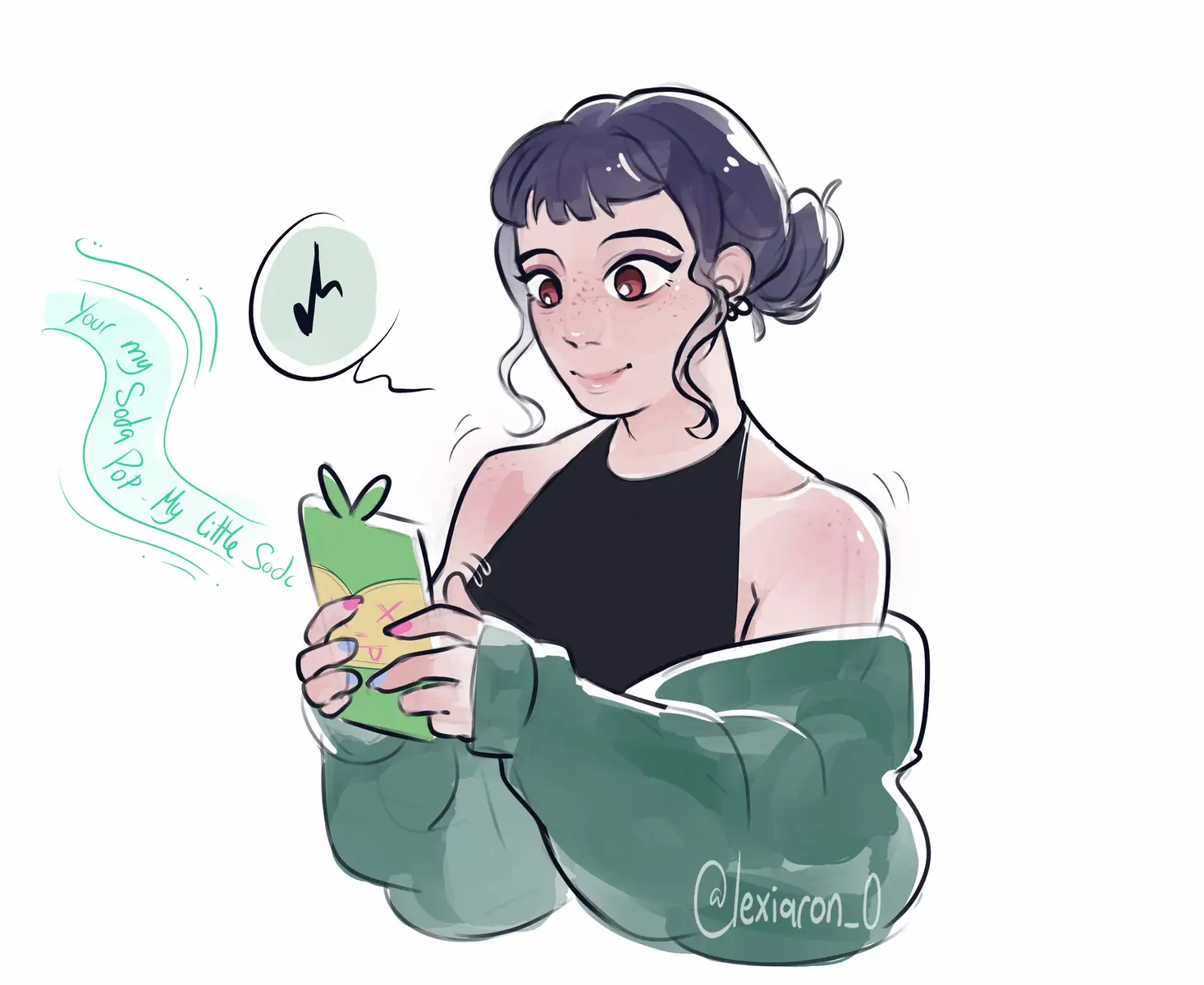 Ps. No Abby was killed in the process of this comic 🌺🌽 #kpopdemonhunters #zoey #abby #sajaboys #fanart 