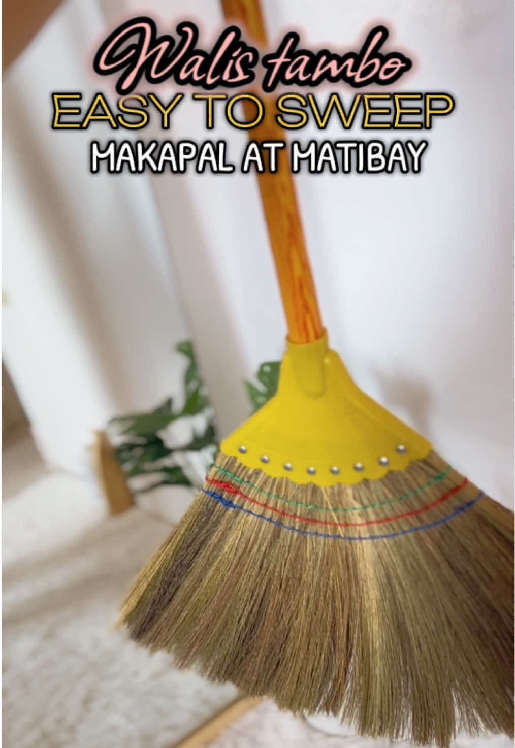 Walis tambo makapal at matibay | GRAB YOURS NOW 🤍 #walistambo #walis #broom #floorsweeper #homecleaner #miscanthusbroom 