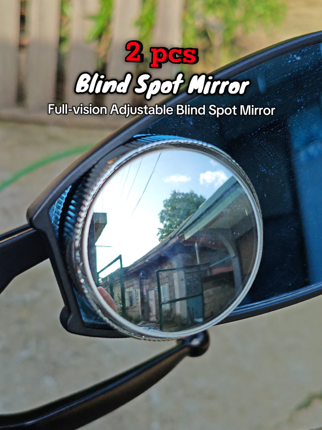 Full-vision Adjustable Blind Spot Mirror #blindspotmirrorforcars #blindspotmirrorformotorcycle #blindspotmirror #fyp 
