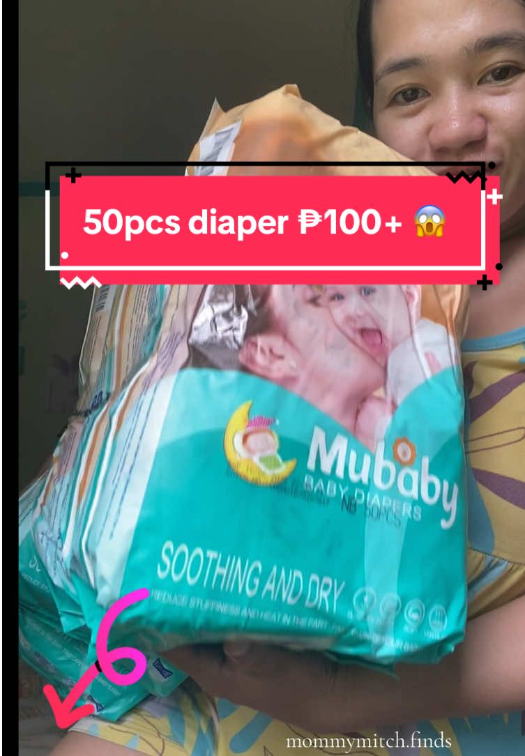 Sa mga mommy na katulad qng nagtitipid at naghahanap ng affordable at  quality  na diaper.       DITO MABIBILI        ➡️➡️➡️@mommymitch.finds ⬅️⬅️ #mubaby #mubabydiaper50pcs #baby 