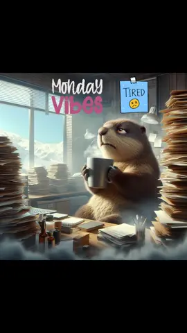 Montag.....was muss, das muss... #monday #worktime #tired #coffeetime #letsgo #funny #marmot 