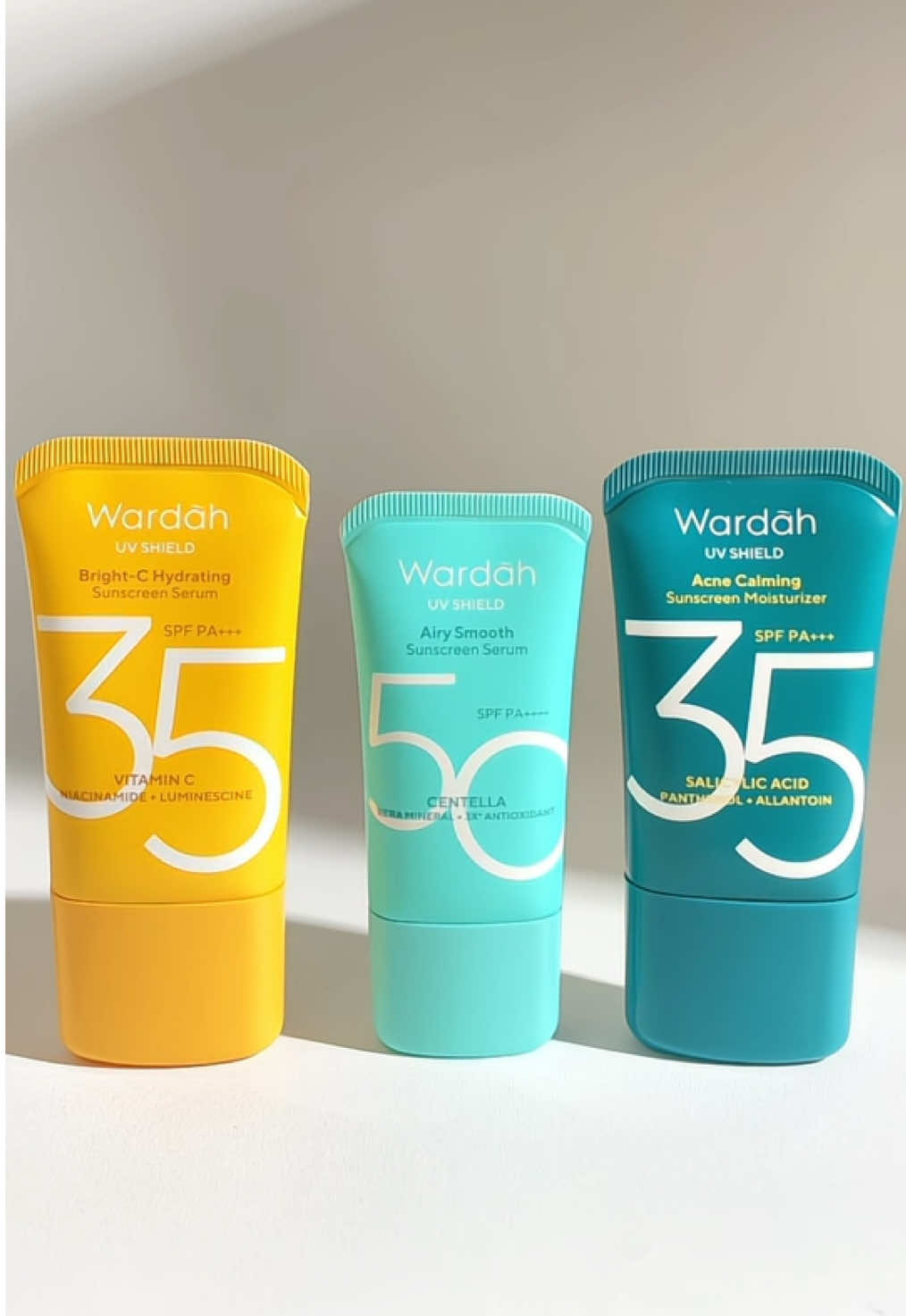 New packaging sunscreen wardah,teksturnya bener