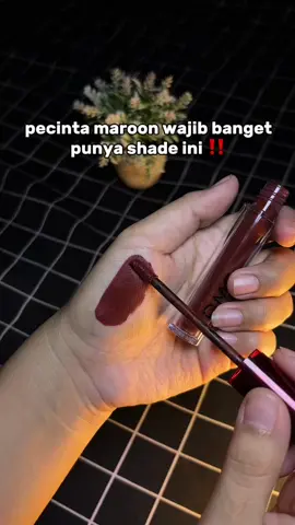Pecinta maroon wajib coba shade ini si #lipcream #omg #rekomendasi 