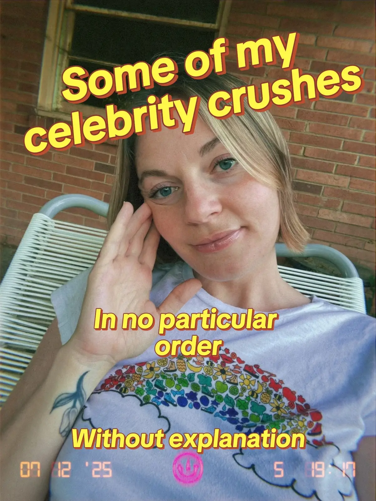 Based on this list, what would you say is my type?#celebritycrush #smash 