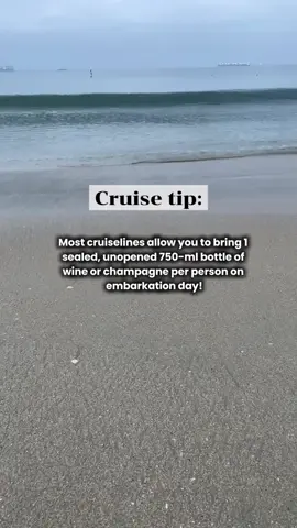 Pack into your CARRY-ON! Check cruiseline policies for corkage fees and limits  #blackgirlstraveltoo #cruisetravel #cruisetok #cruisetips 