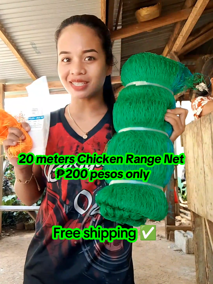 Replying to @romz.sesbreo20 meters for ₱220 pesos only Free shipping ✅  #chickenrangenet #chickennet #fencenet #fyp #fypシ゚viral #fypage 