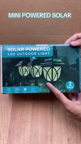 SOLAR POWERED LED OUTDOOR LIGHT Mini powered solar 2 pcs #solar #ledlights #buy1take1 #solarlights #creatorsearchinsights 