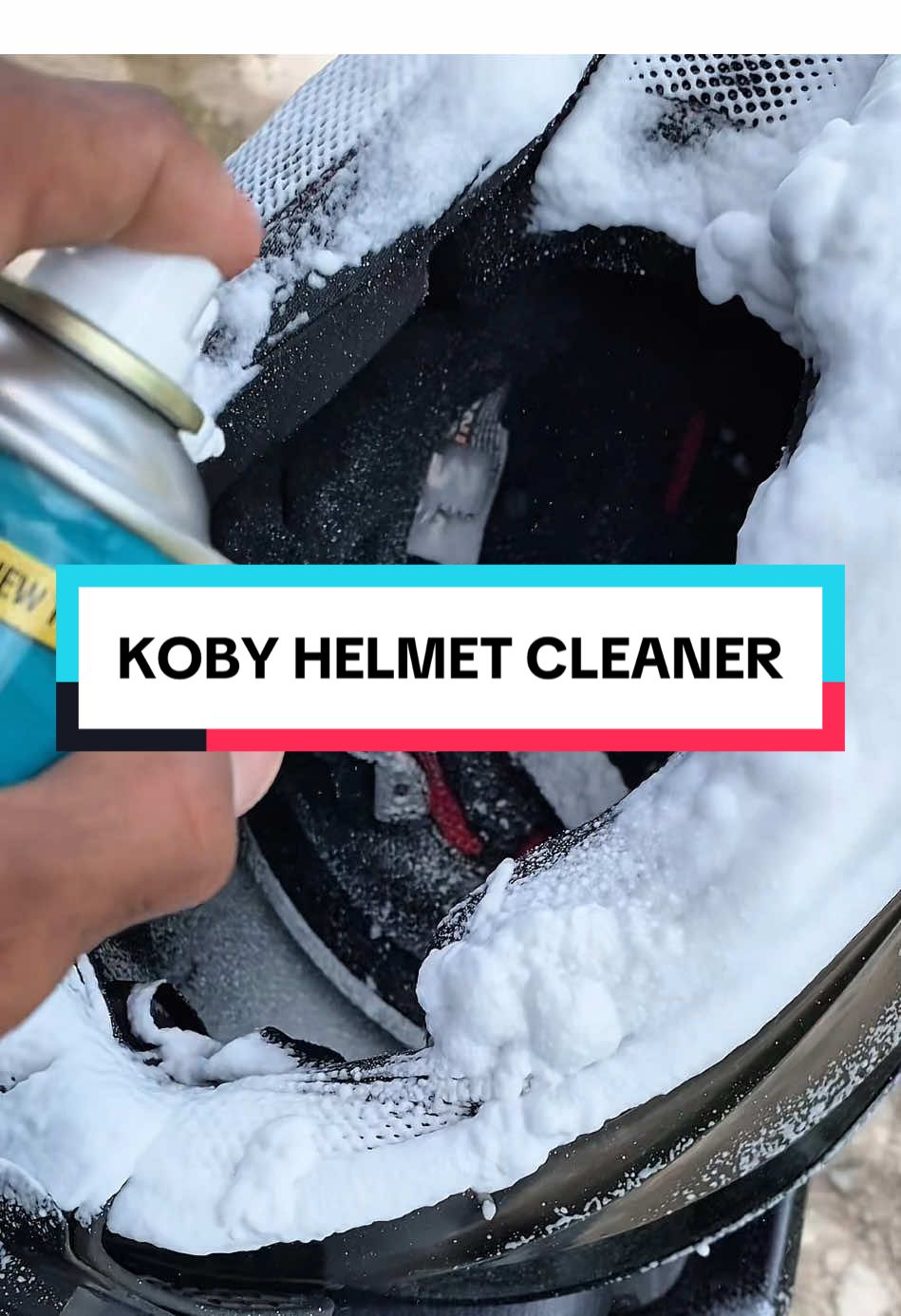 Koby helmet foam cleaner. #helmetcleaner #helmetfoamcleaner #kobyhelmetdisinfectant #kobyhelmetdisinfectingfoam 