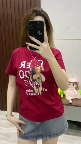 Áo thun thái nữ in gấu #xuhuong #####tiktok #####