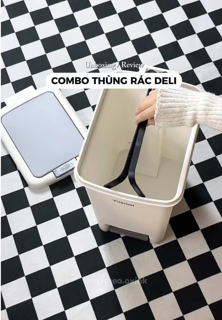 Sắm liền cho căn bếp nhà bạn đi #thungrac #thungracdeli #deli #unboxing #thungracthongminh #tiktokshop 