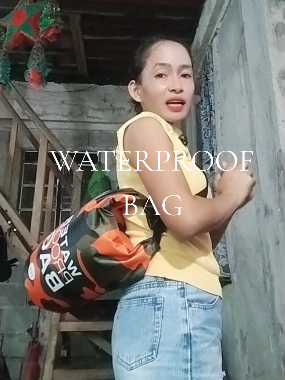 iwas basa sa gamit pag ito na bag gamit mo. #bag#waterproofbag#islandhopping#waterproof#crossbag 