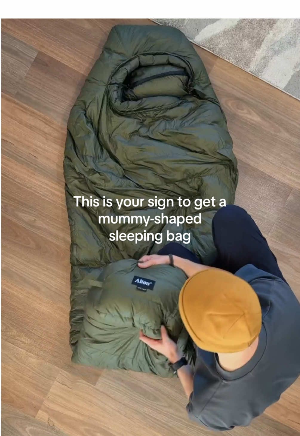 By mixing a traditional mummy shape with a roomy footbox, we’ve created a Sleeping Bag that packs light, sleeps warm, and keeps your toes happy all night long 💤 #sleepingbag #tent #whatIpackcamping #whatItakecamping #campinggear #packwithme #downsleepingbag #campingaustralia