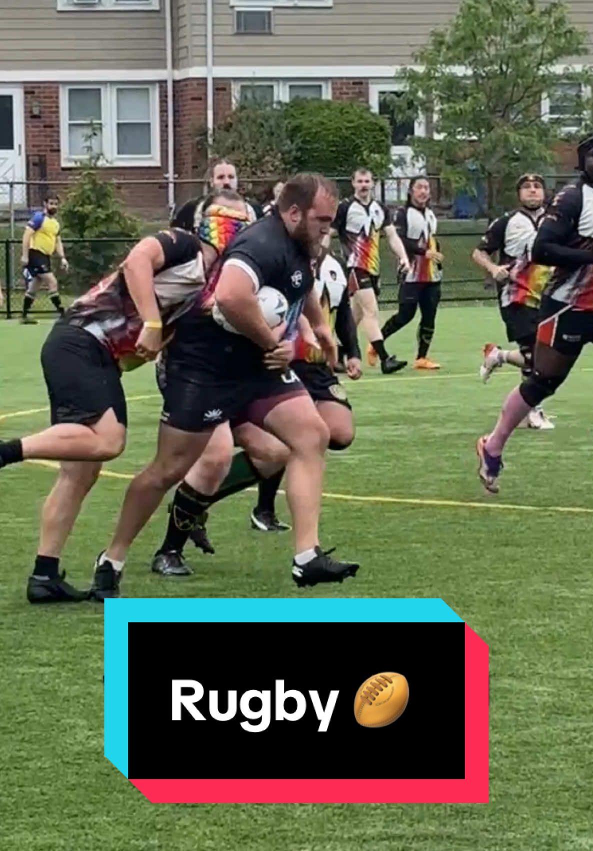 Can’t even escape it on the pitch! #rugby #rugbyhumor #labubu 🏉