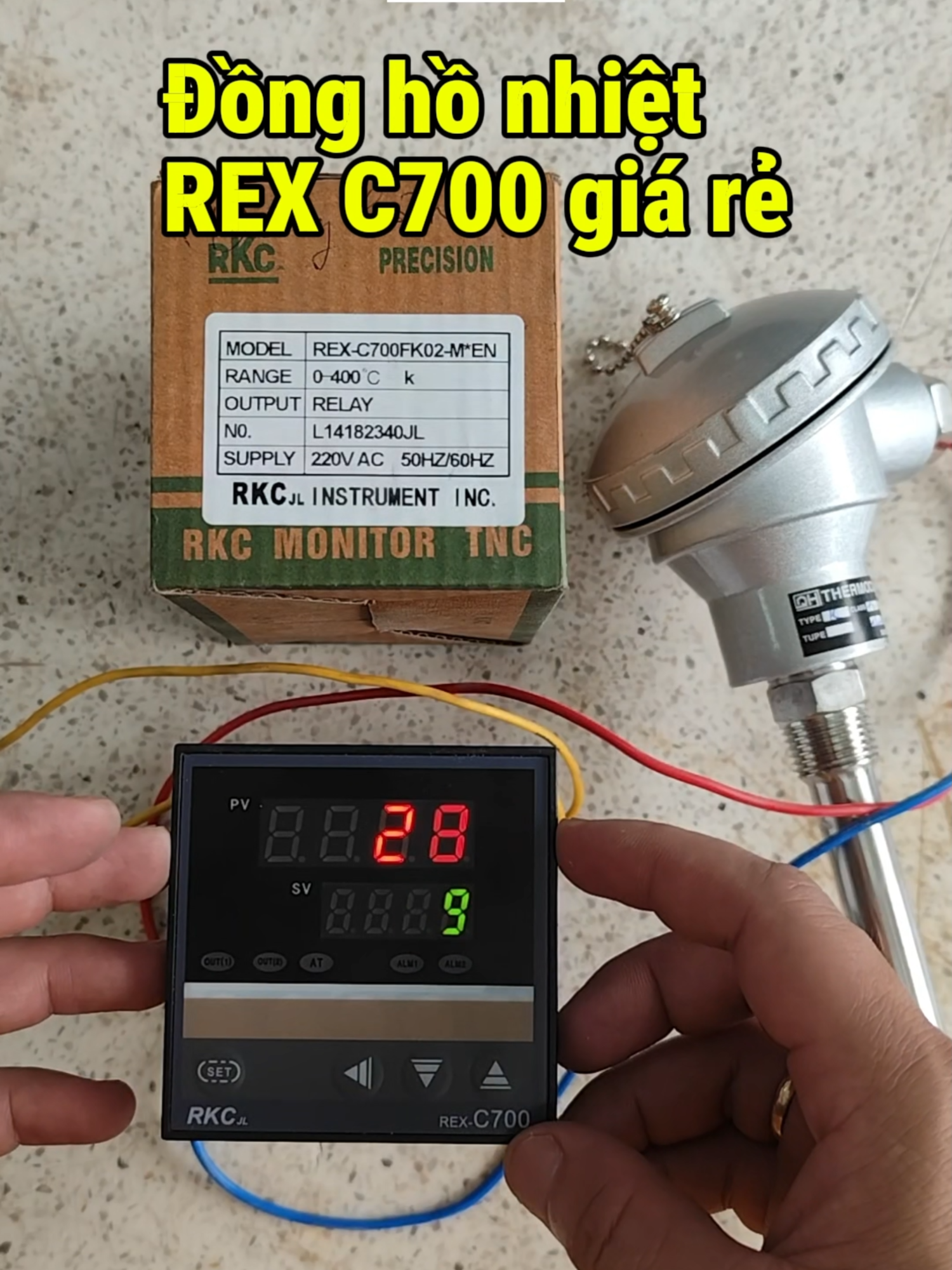 Đồng hồ nhiệt độ RKC REX-C700 #donghonhiet #c700 #losay #diencongnghiep #losaygo #baotridien #kysutiktok #donghonhietdocuakholanh #kholanh