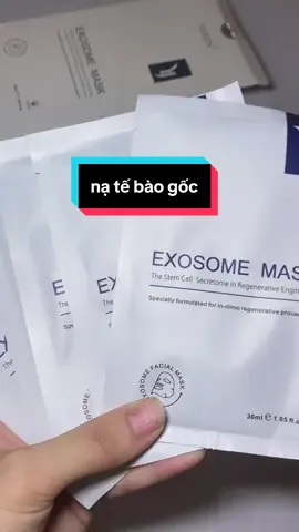 nạ tế bào gốc tuần đắ p 2-3 da căn g mướt trắ ng sá ng #viral #xuhướng #matna 