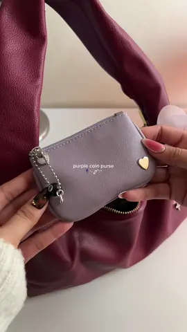 Replying to @💋 purple coin purse! vv cutie 😩✨ #coins #purse #wallet #purple #coinholder #fyp #trending #viral 