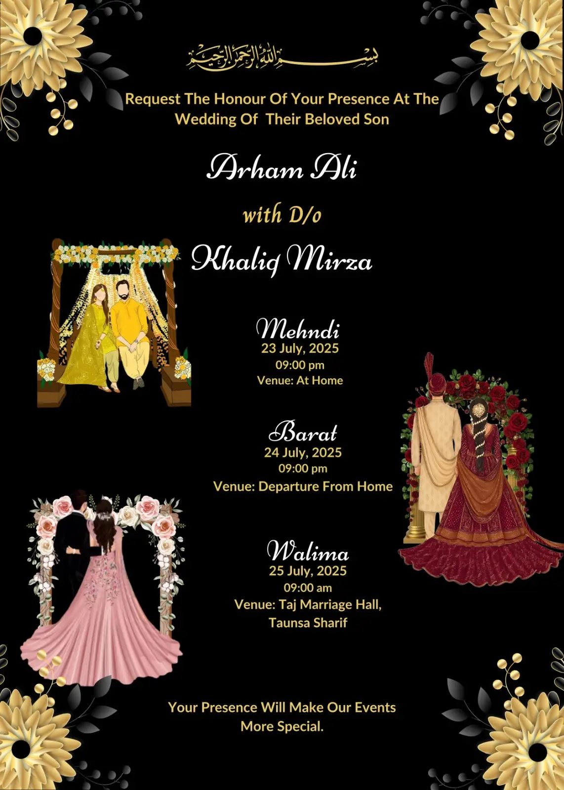 Dm to customize your Wedding invitation #invitationcard #mehndiceremony #datefixed #customizedcard #weddinginvitation #invitation #invitation #digitalinvitationvideo #engagement #weddingtiktok 
