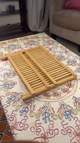 This Bamboo Dish Drying Rack has been a game changer for me