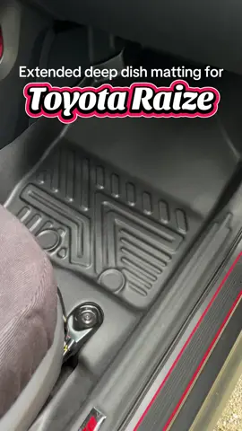 Extended Deep Dish Matting for Toyota Raize #deepdishmatting #toyotaraize 