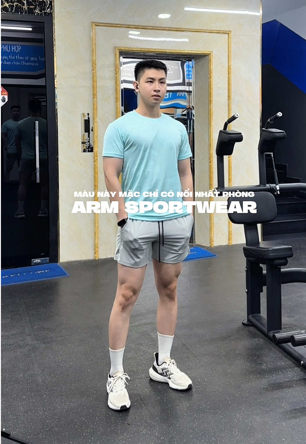 Baby boy đi tập gym 🌱 #namduong #arismansportwear #arisman #gym #aothethao 