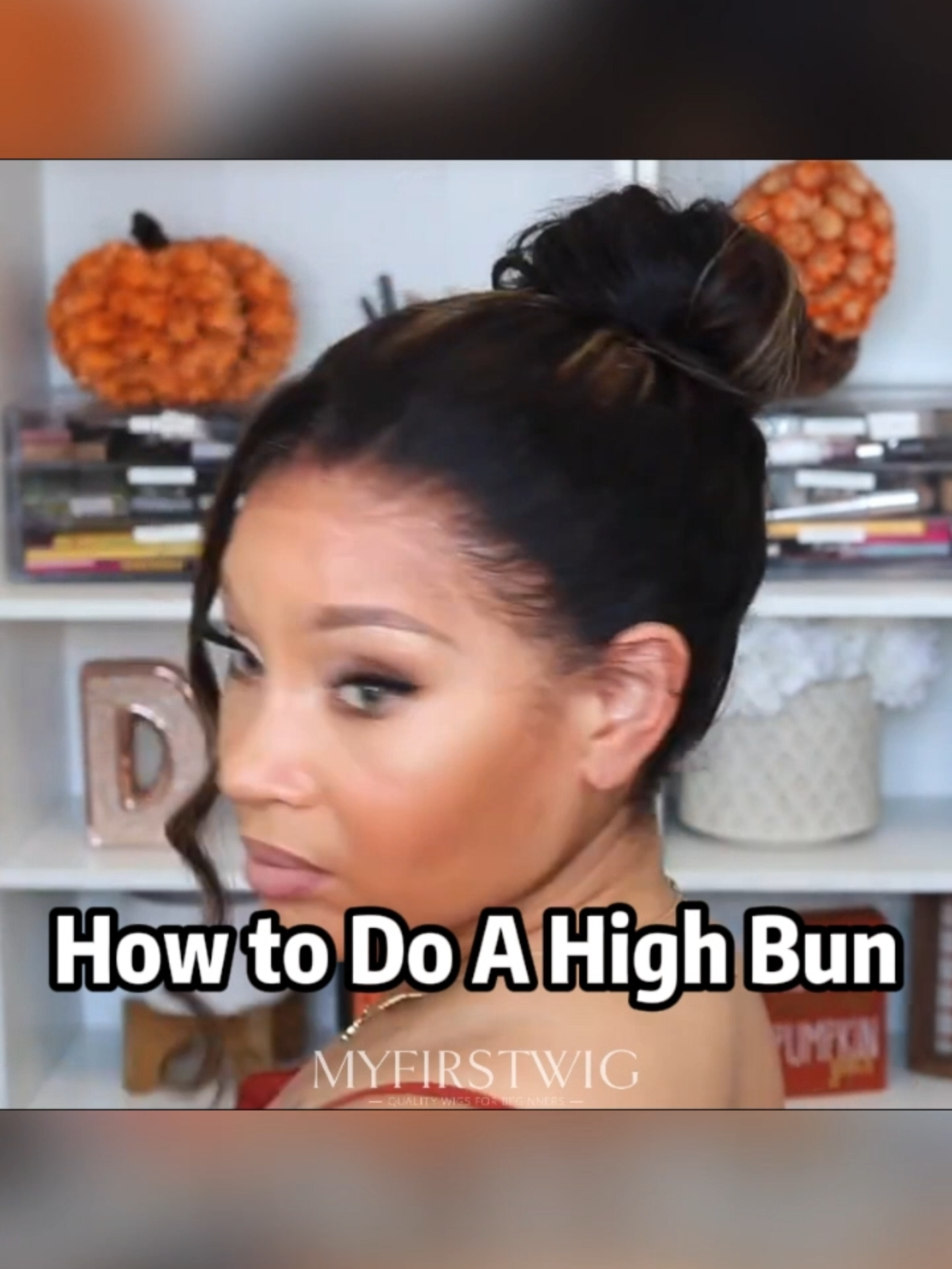 We all know how hot it can get with hair sticking to our necks!😥Why not keep cool by styling your hair into a cute bun?💁‍♀️✨Stay tuned for more summer cooling tips!❄️💧#myfirstwig_com #wigtutorial #wiginstall #highbuntutorial #lacewig