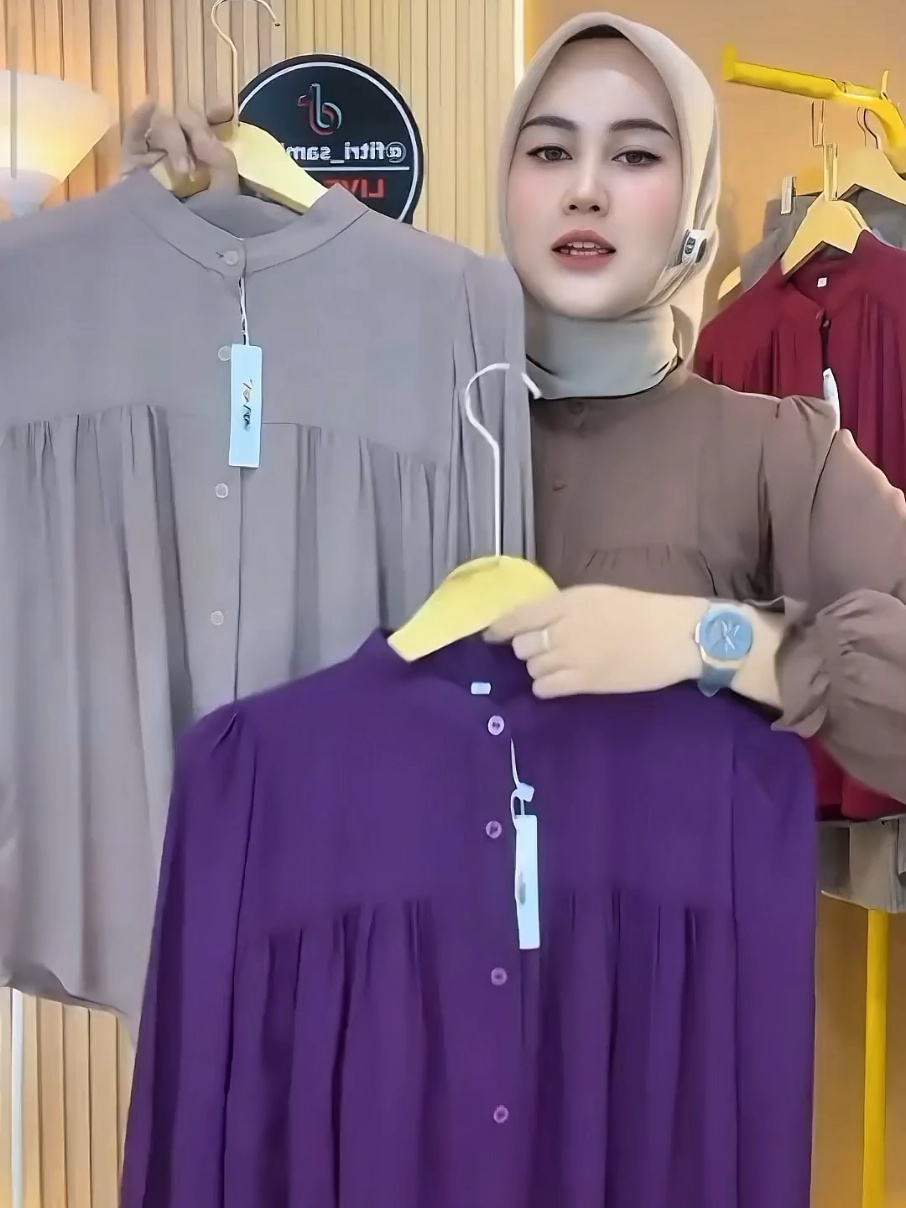 ALYSSA BLOUSE KEMEJA WANITA MODEL TERBARU ATASAN RAYON TWILL#blouse #kemeja #fyp 