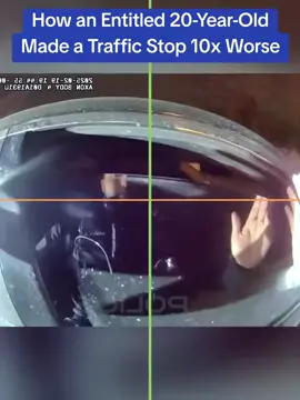 How an Entitled 20-Year-Old Made a Traffic Stop 10x Worse#cops #copsoftiktok 