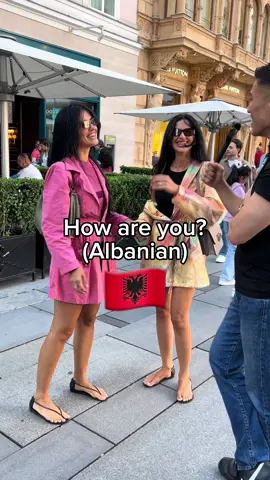 Albanian sisters speak 9 languages 🇦🇱🤯 . #albania #russian #vienna #german #serbia #croatia #italian #spanish #portuguese #arabic #kazakhstan 