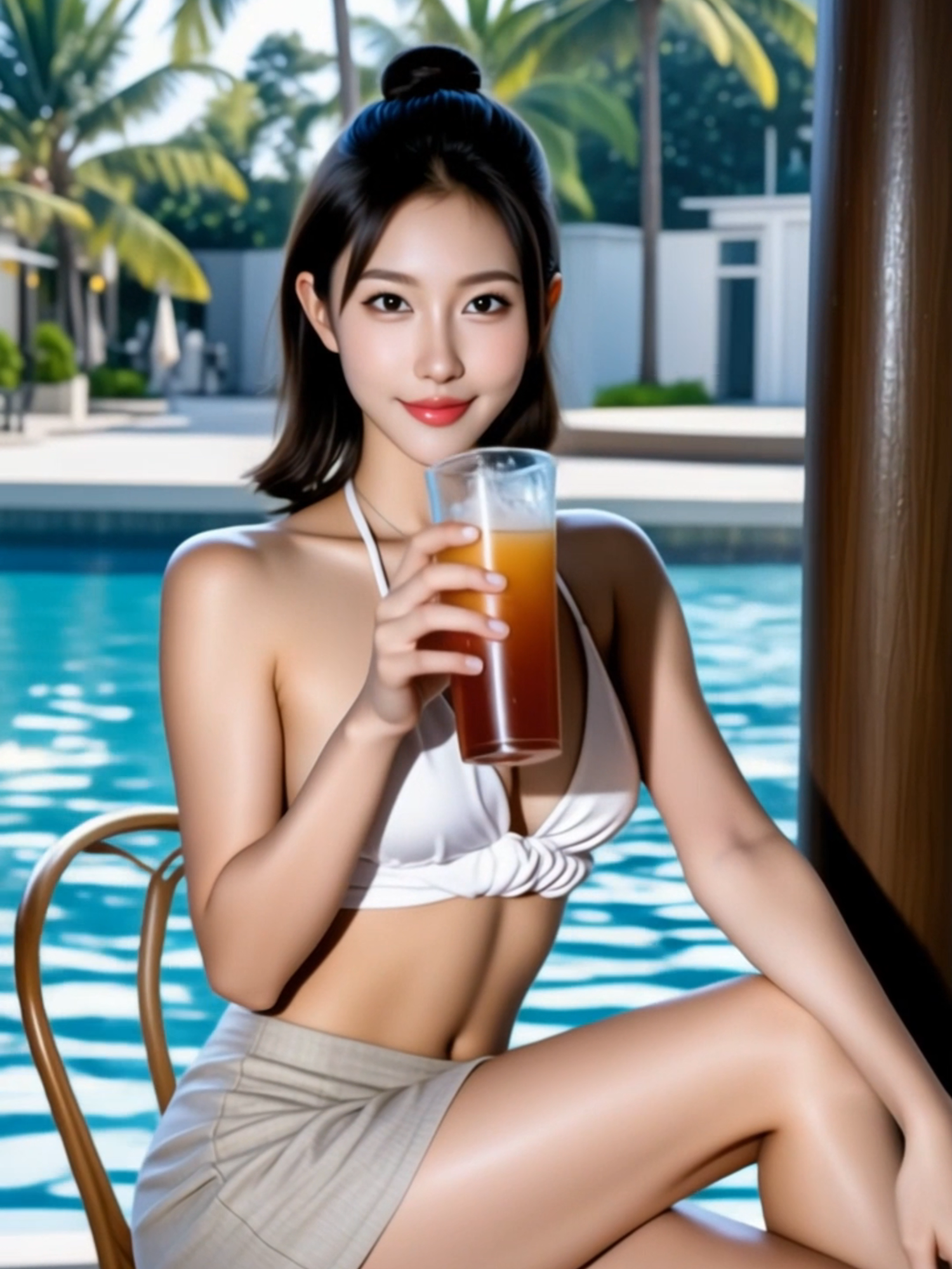 풀사이드 여신 등장 👙 아이스티보다 더 시원한 시선강탈 미소💦 Poolside goddess vibe 👙 Cooler than iced tea 💫 햇살 가득한 풀빌라에서, 아이스티를 든 여신의 미소가 모든 시선을 사로잡는다. 살짝 꼰 다리와 카메라를 향한 눈맞춤… 이건 눈을 뗄 수 없어. 이 장면, 몇 번이고 반복해서 보게 될 거야. Beneath the palm trees at a luxury pool, her soft smile and sultry gaze steal the spotlight. With her legs crossed and iced tea in hand, this scene defines elegant sensuality. Trust me—you’ll want to replay this over and over. #풀빌라여신 #여름여신 #휴양지룩 #비키니룩 #카메라아이컨택 #틱톡패션 #남자시선강탈 #보라보라섬 #폴리네시아여행 #PoolsideGoddess #SummerLook #LuxuryVibes #IcedTeaMoment #TikTokBeauty #borabora #Polynesia