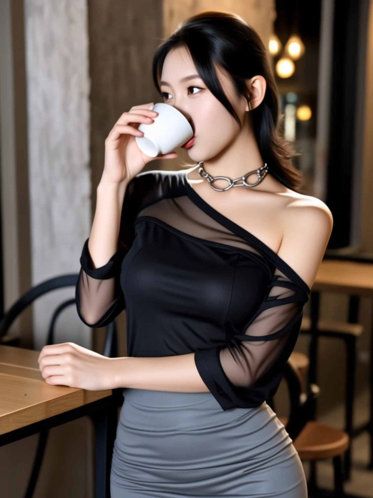 카페 여신 등장 ☕ 블랙 시스루룩 미쳤다 / Coffee Queen Look – This Black Mesh Is Everything 딱 한 잔의 커피보다 더 강렬한 존재감. 블랙 시스루 탑에 초밀착 미니스커트, 그리고 여신 같은 눈빛까지. 카페에 이런 분위기… 반칙 아닌가요? More powerful than a double espresso ☕ This black mesh top + bodycon mini skirt combo is pure elegance and temptation. Would you sit across from her? 👉 몇 번이고 다시 보고 싶게 만드는 영상 👉 This is the kind of reel you’ll replay again and again #카페여신 #시스루룩 #미니스커트룩 #카페패션 #여신포스 #보라보라섬 #폴리네시아여행 #CafeQueen #MeshTopStyle #MiniSkirtVibes #CoffeeMood #TikTokFashion #HotLookJuly2025 #borabora #Polynesia