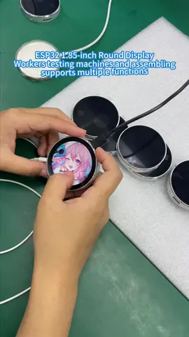 1.85-inch round screen, metal shell, supports Bluetooth and WiFi, exquisite and compact, can be purchased from the link on my homepage！ #ESP #wifi #capacitivetouch #tft #LCD #bluetooth #displaymodule #lcddisplay #esp32 #esp32display #esp32wroom 