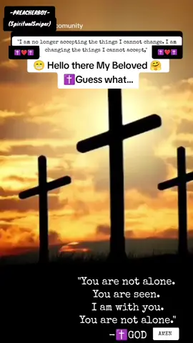 God's Presence: The Bible emphasizes that God is actively involved in the lives of believers and promises to be with them always says Bible Study Tools.  The Holy Spirit: The Holy Spirit is presented as a helper and advocate who dwells within believers.  Jesus' Example: Jesus himself experienced loneliness but also affirmed that he was not alone because of his Father's presence.  Love and Fellowship: The Bible encourages believers to support each other and not neglect fellowship, recognizing that life is not meant to be lived in isolation.  #faith #Helivesinme #SonofGrace #preachboypreach #Peace #godpresenceisamazing #believeingod 